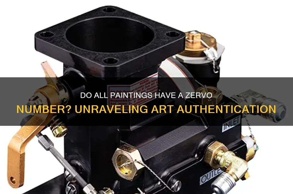 does every painting have a zervo number