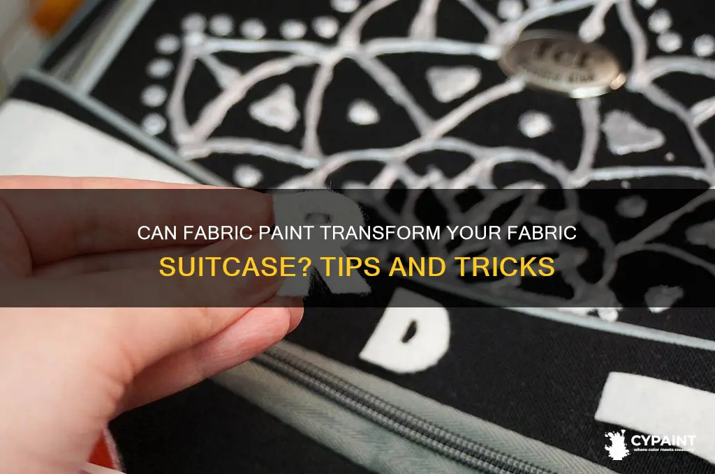 does fabric paint work on fabric suitcase