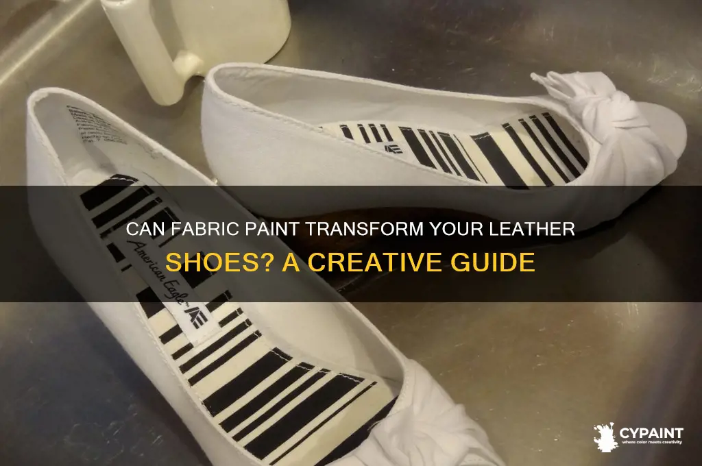 does fabric paint work on leather shoes