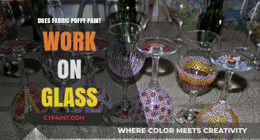 Can Fabric Puffy Paint Adhere to Glass Surfaces? A Creative Guide