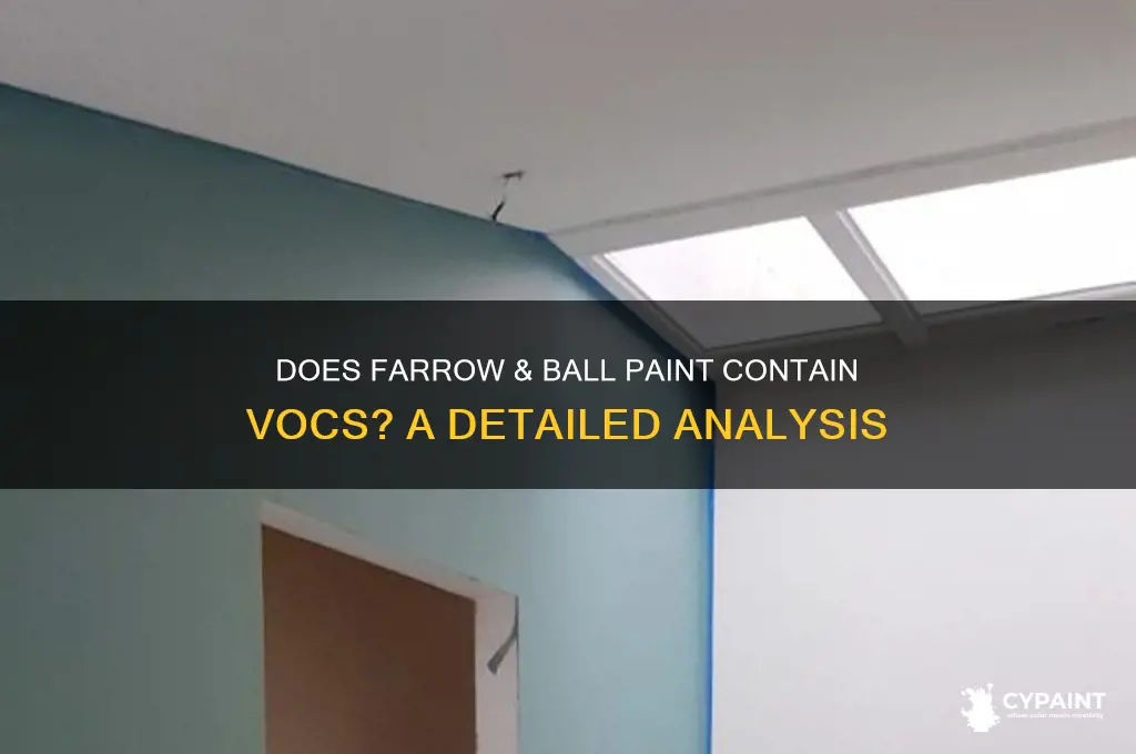 does farrow and ball paint contain vocs