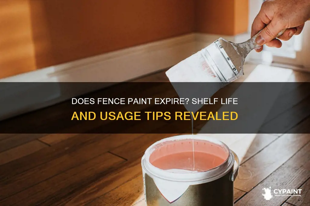 does fence paint go out of date