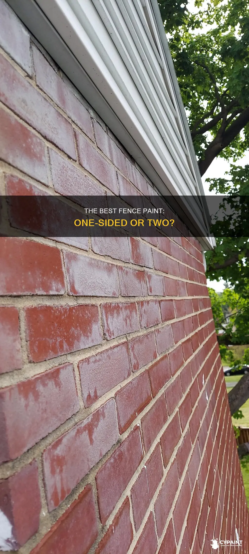 does fence paint go through to the other side