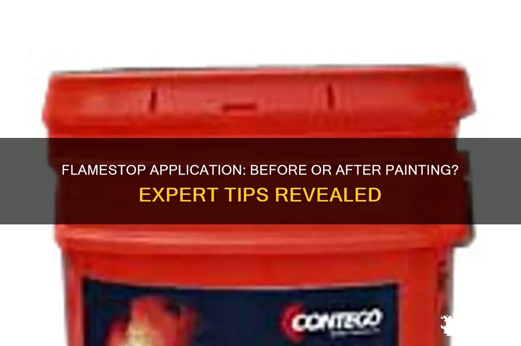 does flamestop go on before or after paint