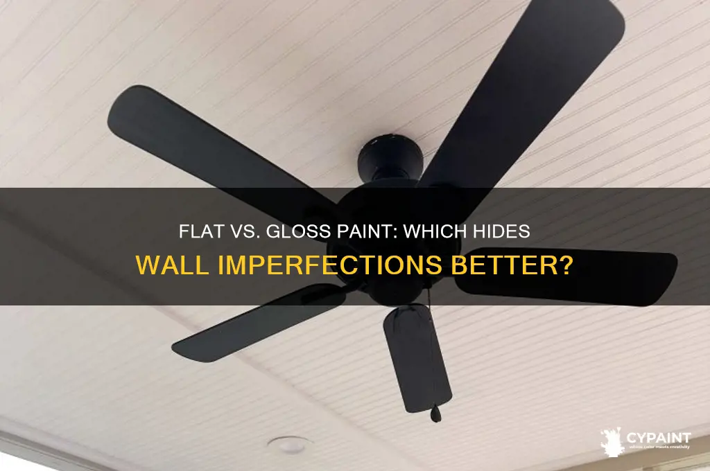 does flat or gloss paint hide imperfections