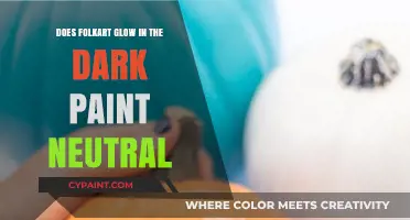 Folkart Glow in the Dark Paint: Neutral Tone Exploration
