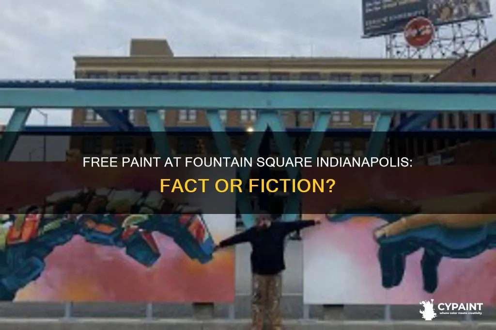 does fountain square indianapolis have free paint