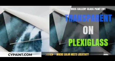 Gallery Glass Paint Transparency on Plexiglass: Does It Dry Clear?