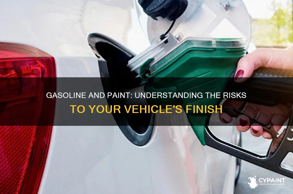 does gasoline mess up your paint job