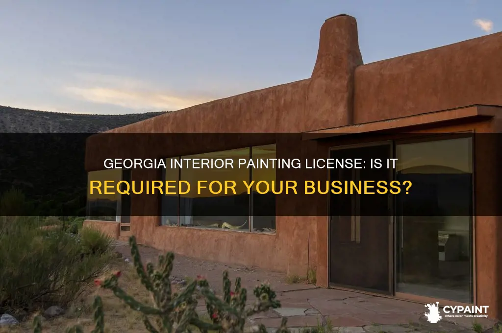 does georgia require a license for interior painting