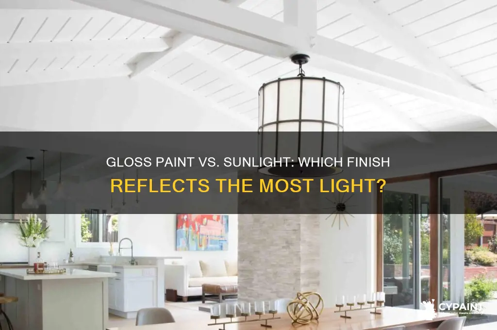does gloss paint reflect the most sunlight