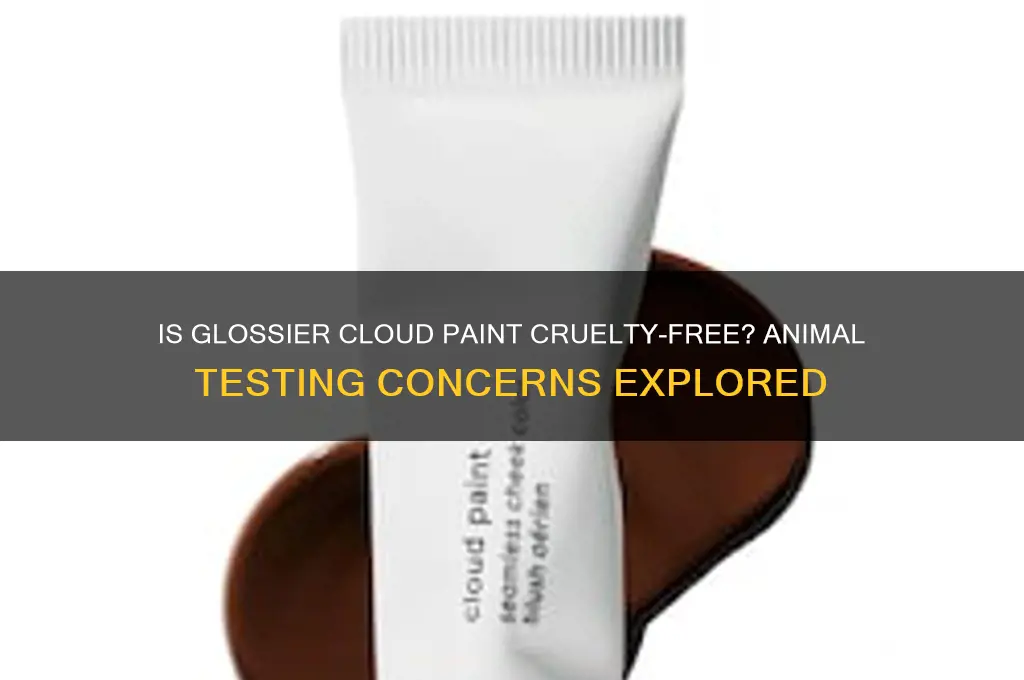 does glossier cloud paint test on animals