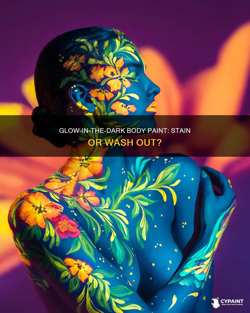 does glow in the dark body paint stain clothes