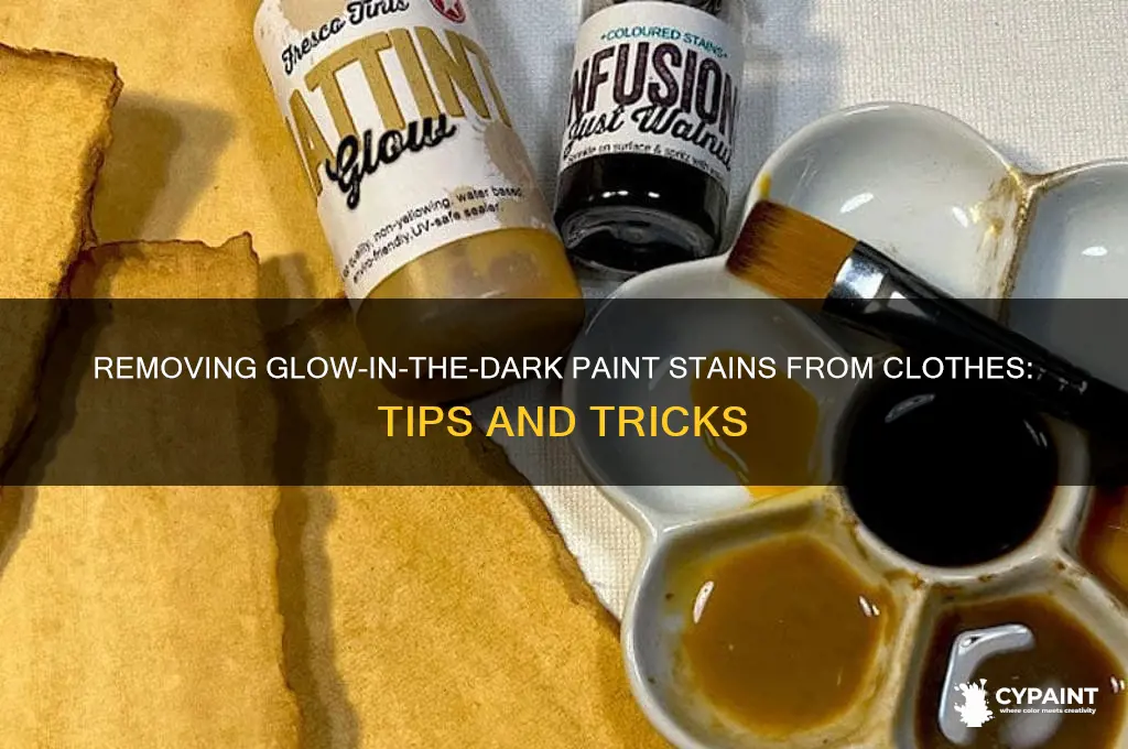 does glow in the dark paint come out of clothes