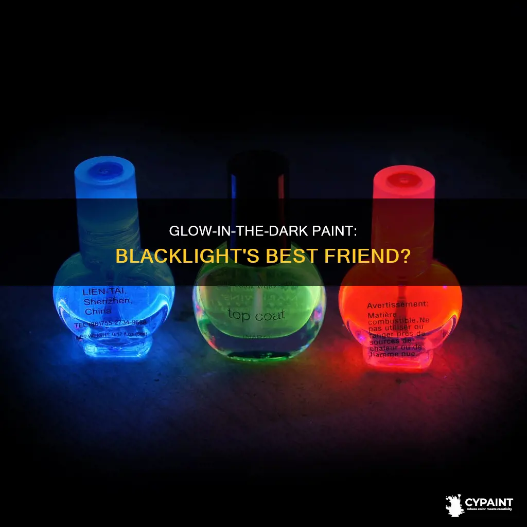 does glow in the dark paint glow in blacklight