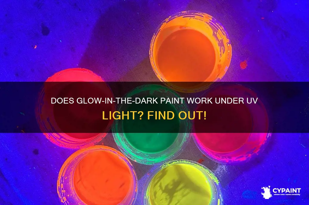 does glow in the dark paint work under uv light