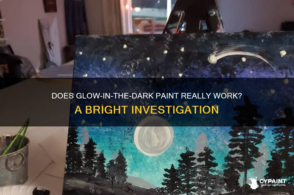 does glow in the dark paint work