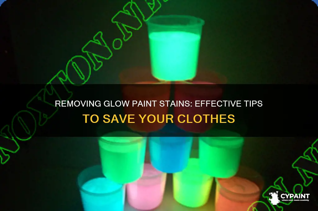 does glow paint come out of clothes