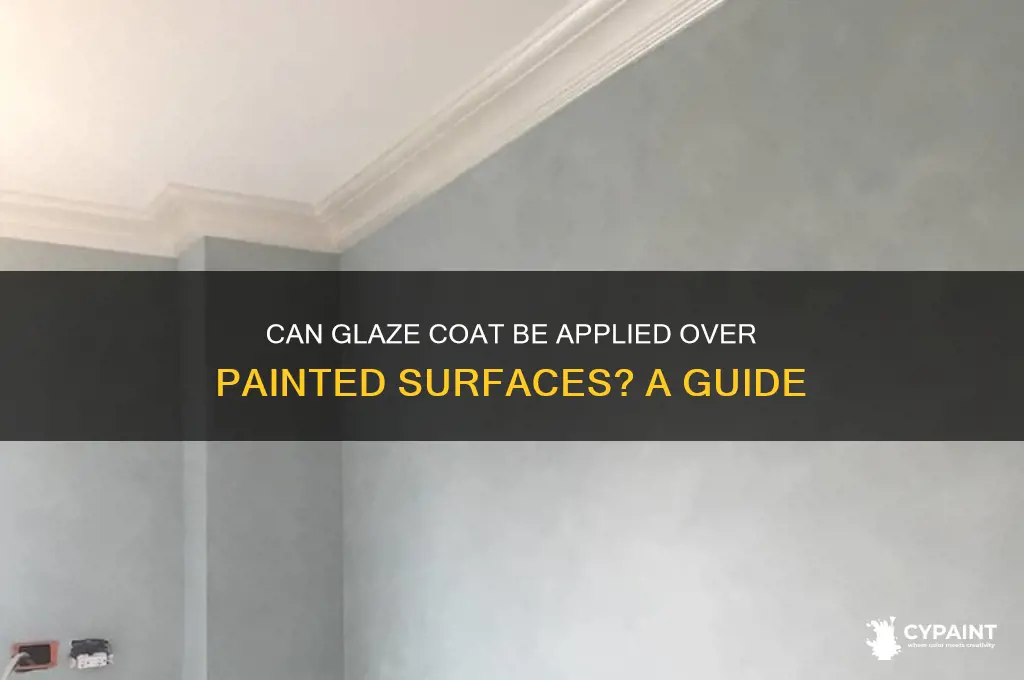 does glze coat can be a pply over painted surface