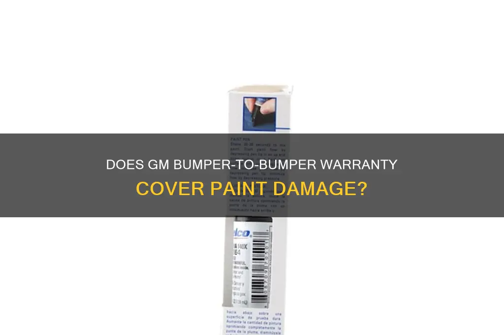 does gm bumper to bumper cover paint