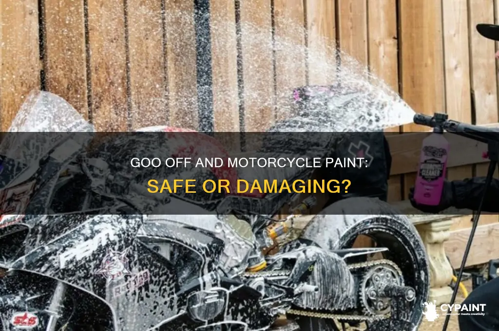 does goo off mess up motorcycle paint