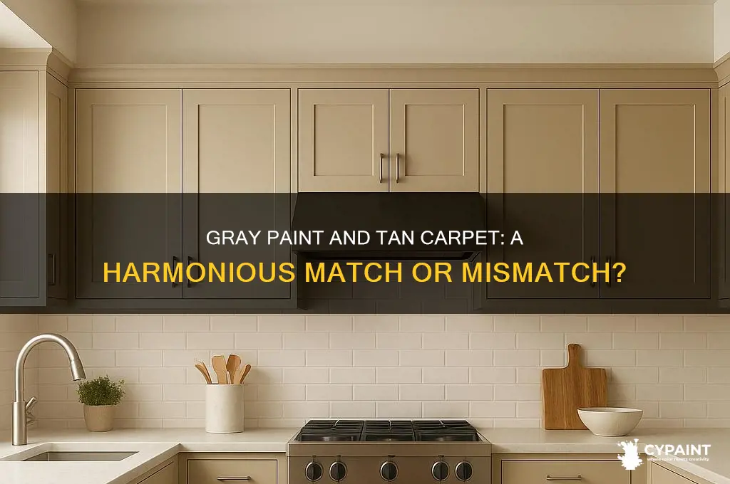 does gray paint and tan carpet go together
