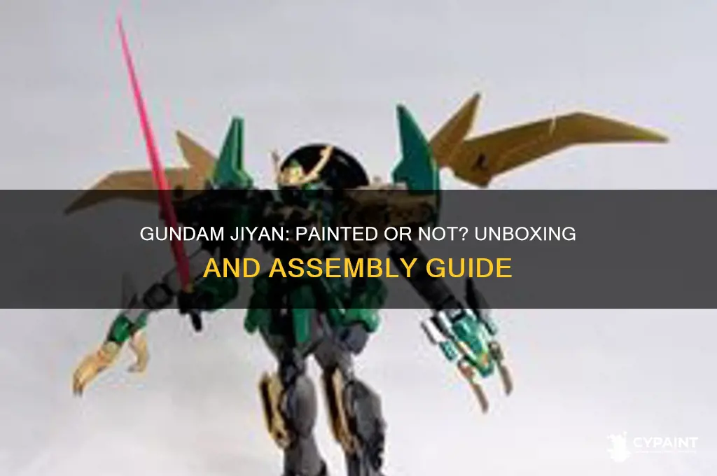 does gundam jiyan come painted or not