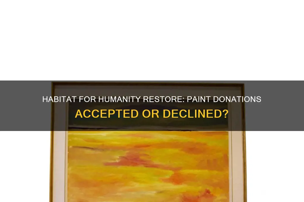 does habitat for humanity store accept paint