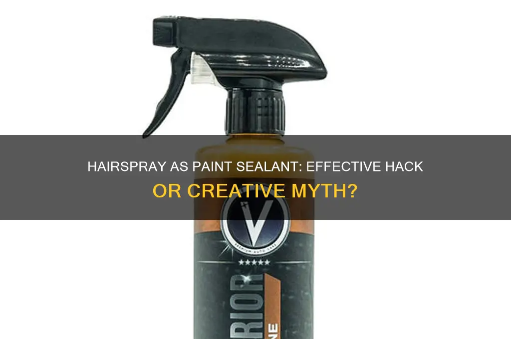 does hairspray work as a sealant for paint