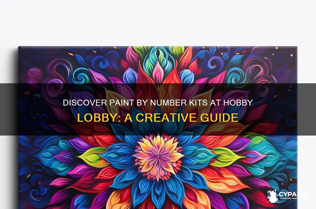 does hobby lobby have paint by number kits