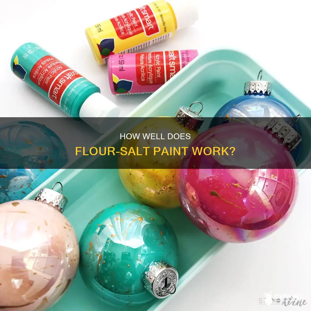 does homemade paint made from flour and salt work