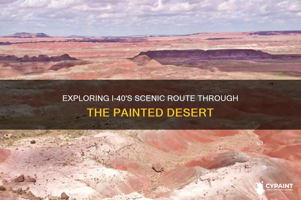 does i-40 go through the painted desert