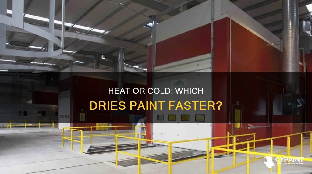 does interior paint dry faster in heat or cold