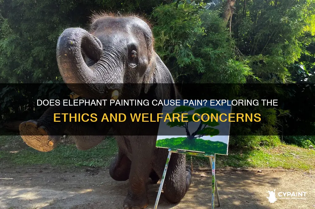 does it hurt an elephant to paint