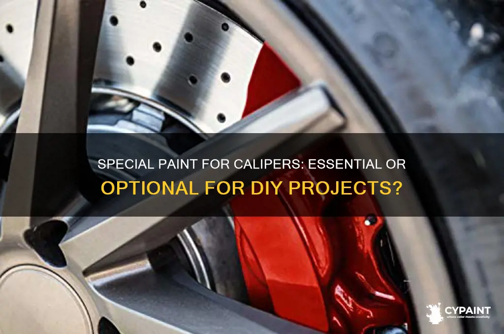 does it take special paint for painting calipers