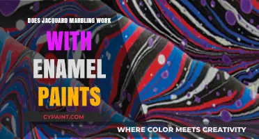 Exploring Jacquard Marbling with Enamel Paints: Techniques and Results