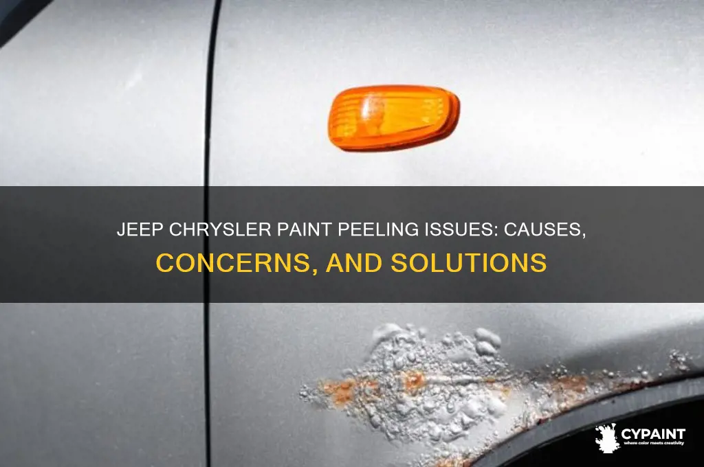 does jeep chrysler have issues with peeling paint