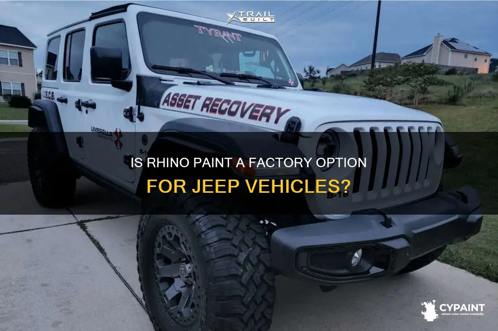 does jeep offer the rhino paint from factory