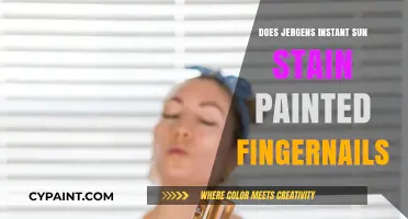 Jergens Instant Sun: Does It Stain Painted Fingernails?