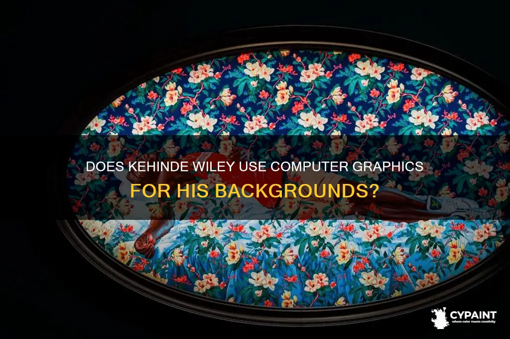 does kehinde wiley paint background computer graphics