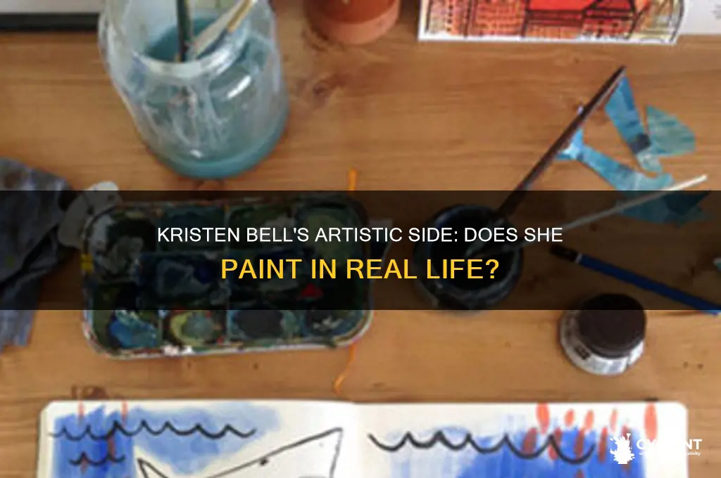 does kristen bell paint in real life