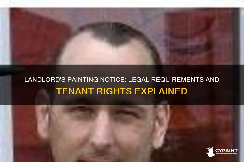 does landlord have to give notice of painting