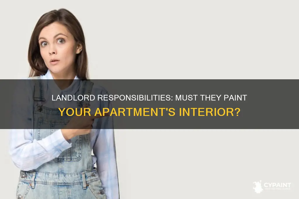 does landlord have to paint inside of apartment