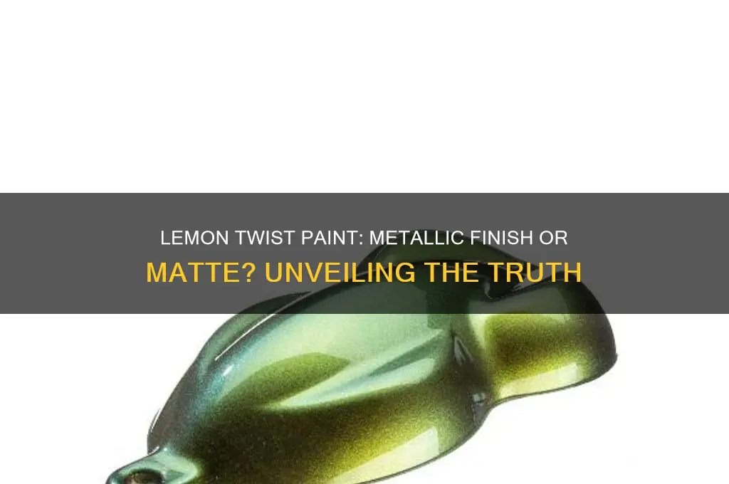 does leamon twist paint have a mettalic