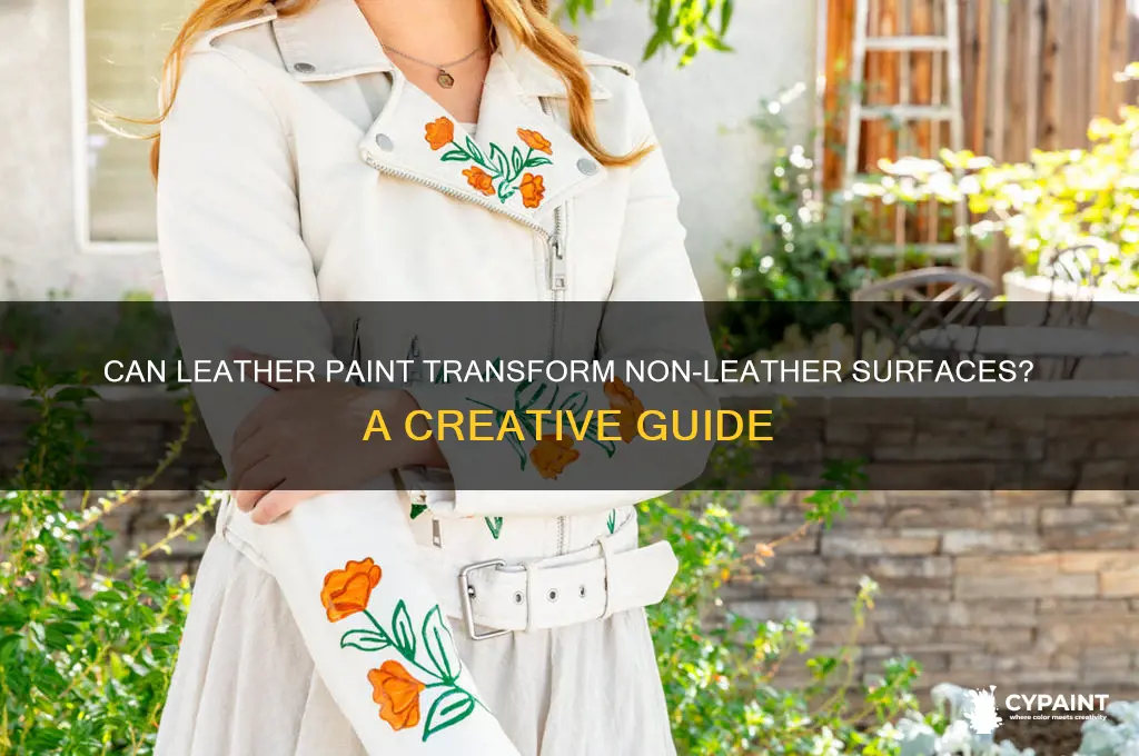 does leather paint work on non leather