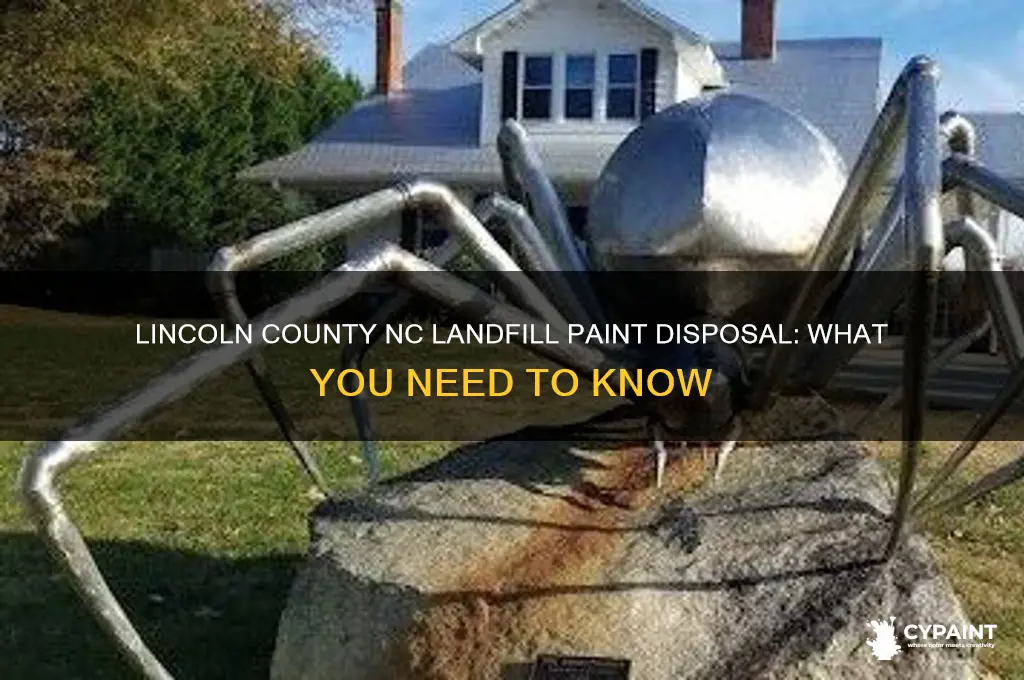 does lincoln county nc landfill take paint