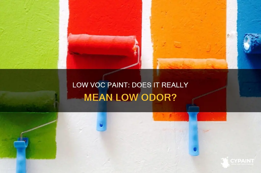 does low voc paint mean low odor