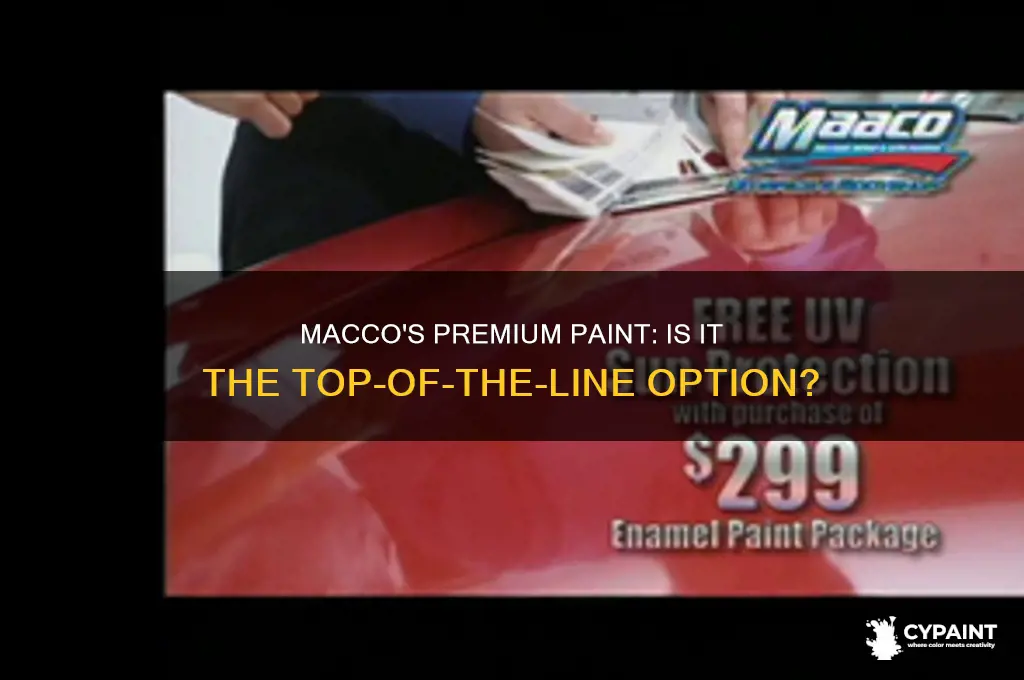 does macco offer a top of the line paint option