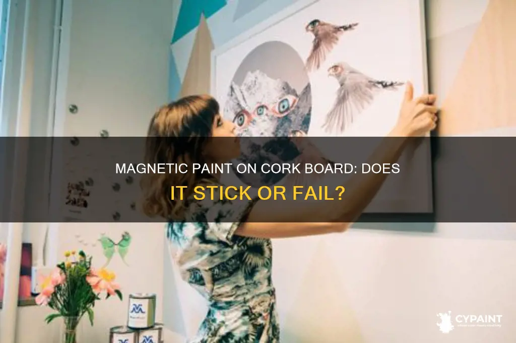 does magnetic paint work on cork board