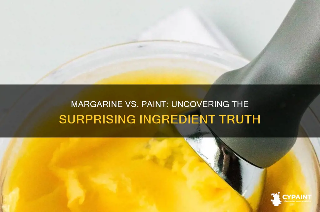 does margarine have the same ingredients as paint
